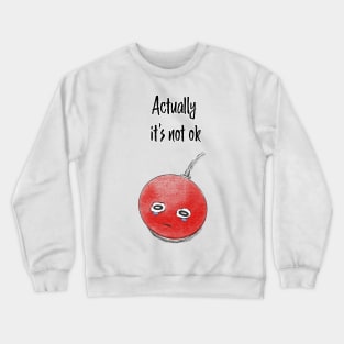 Google Home is not ok - Pink Crewneck Sweatshirt